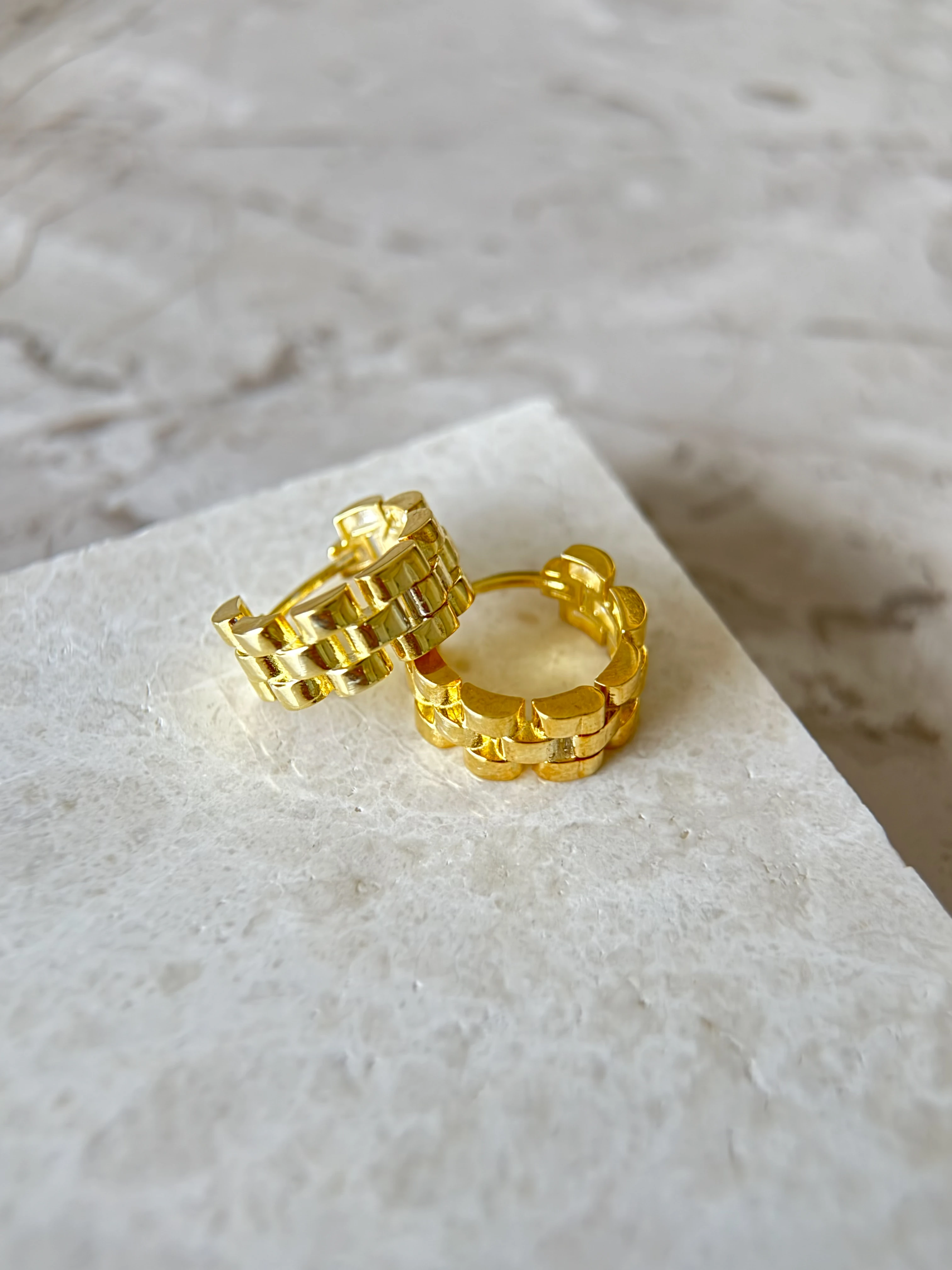 925 Ayar Gümüş Hasır Halka Küpe