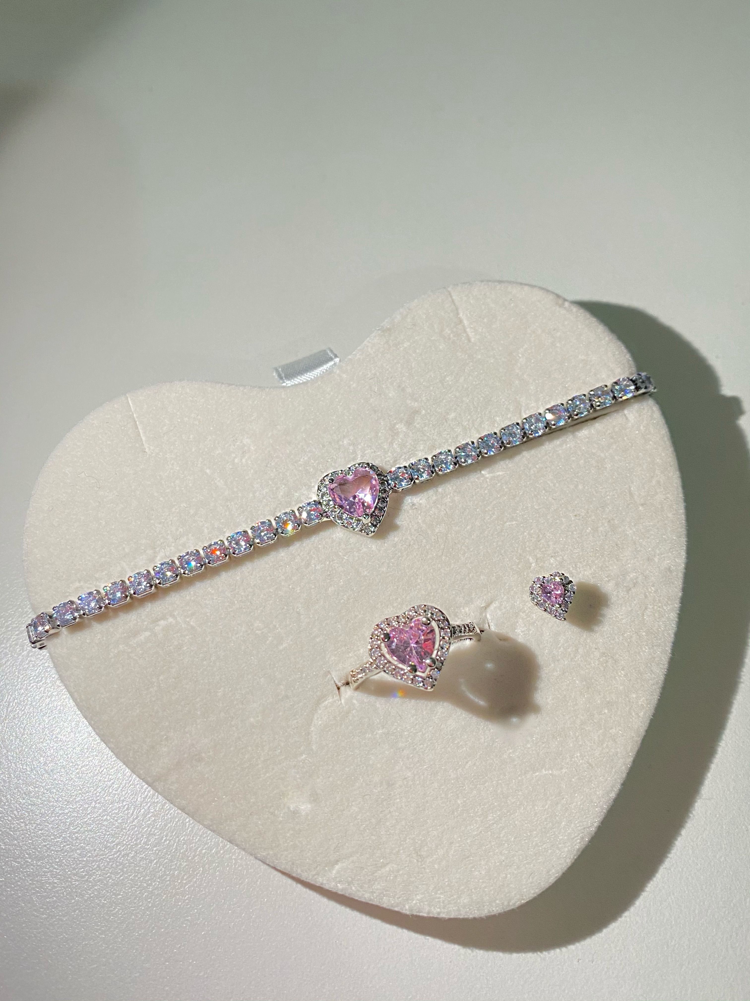 Swarovski Bileklik & Yüzük & Piercing Set