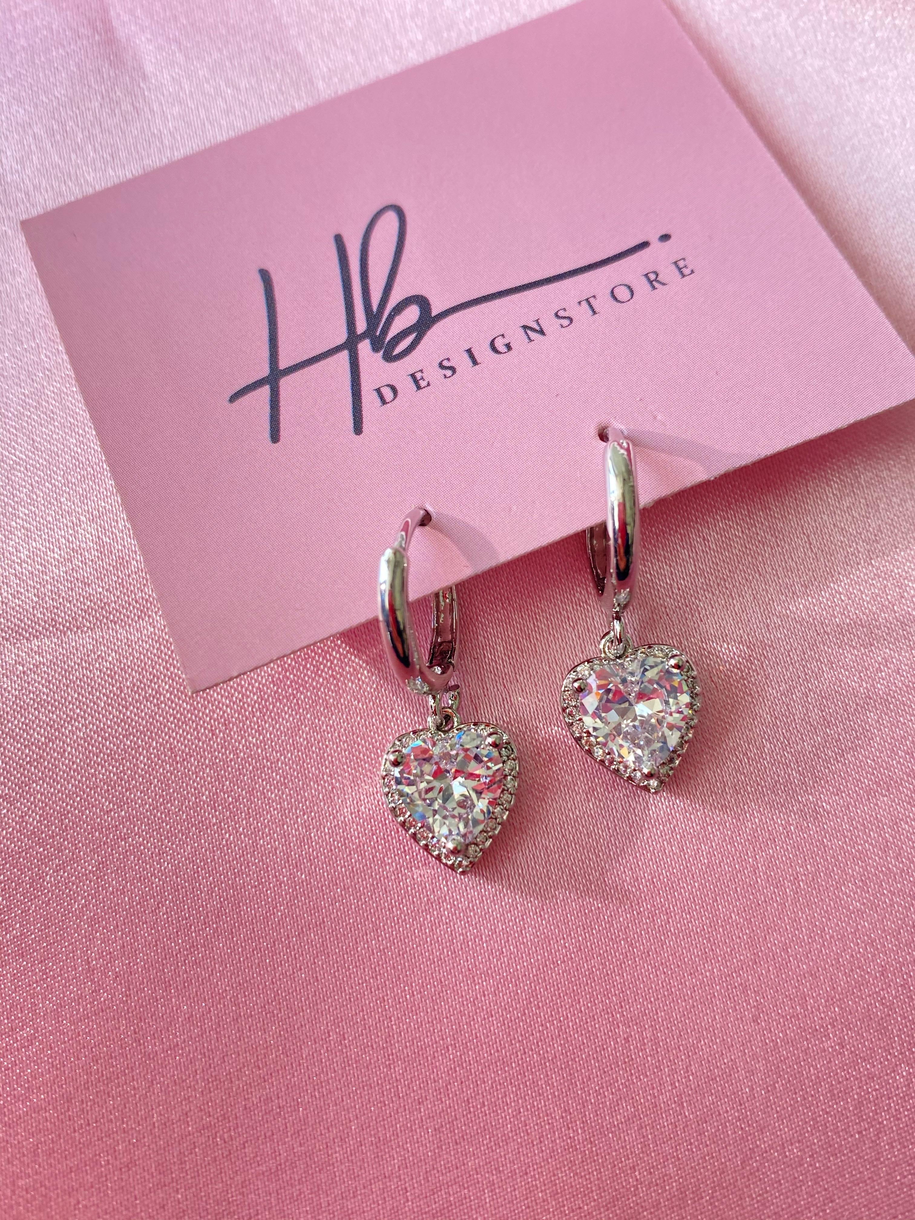 Swarovski Kalp Küpe
