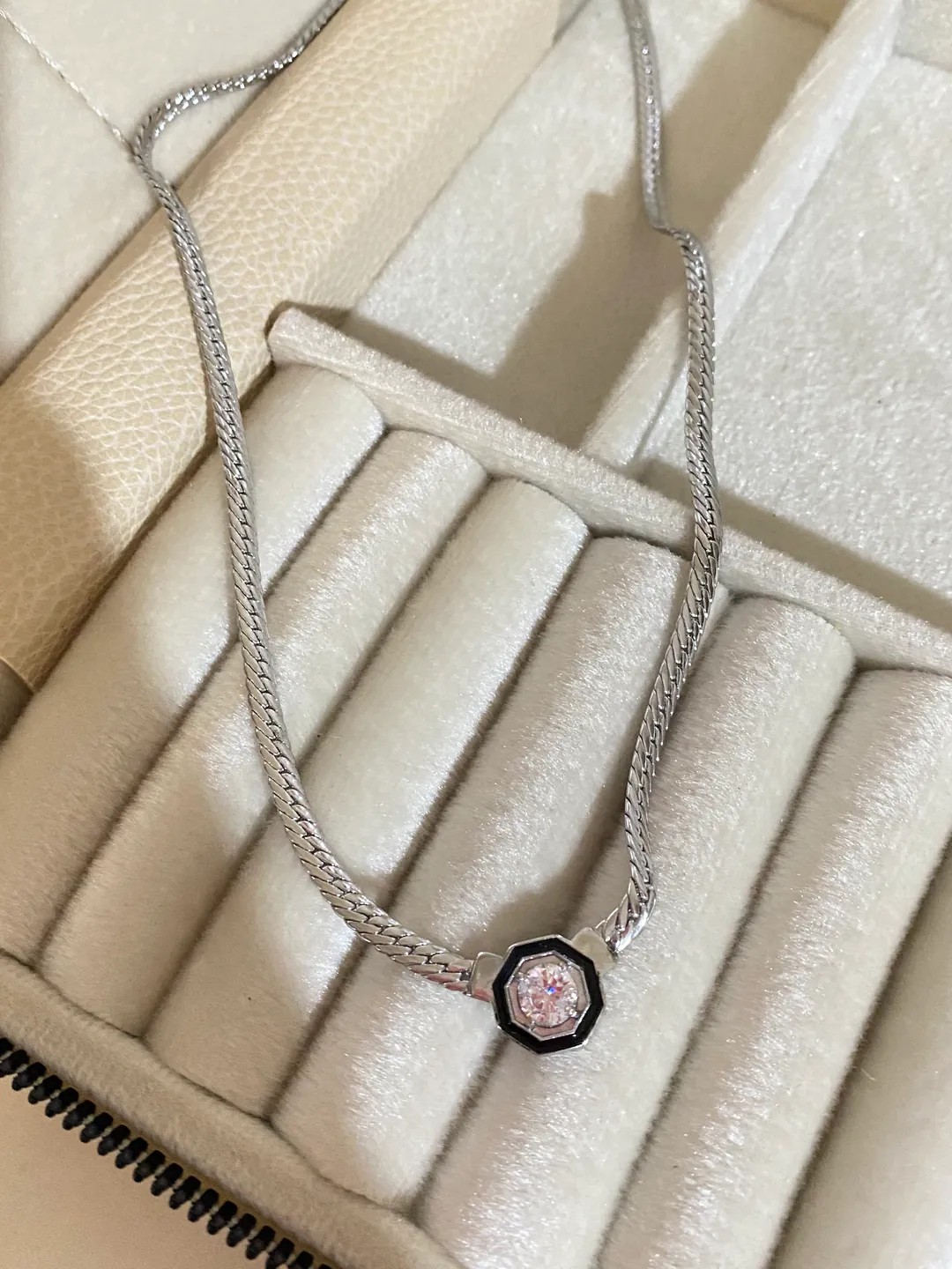 Silver Leyla Balıksırtı Kolye