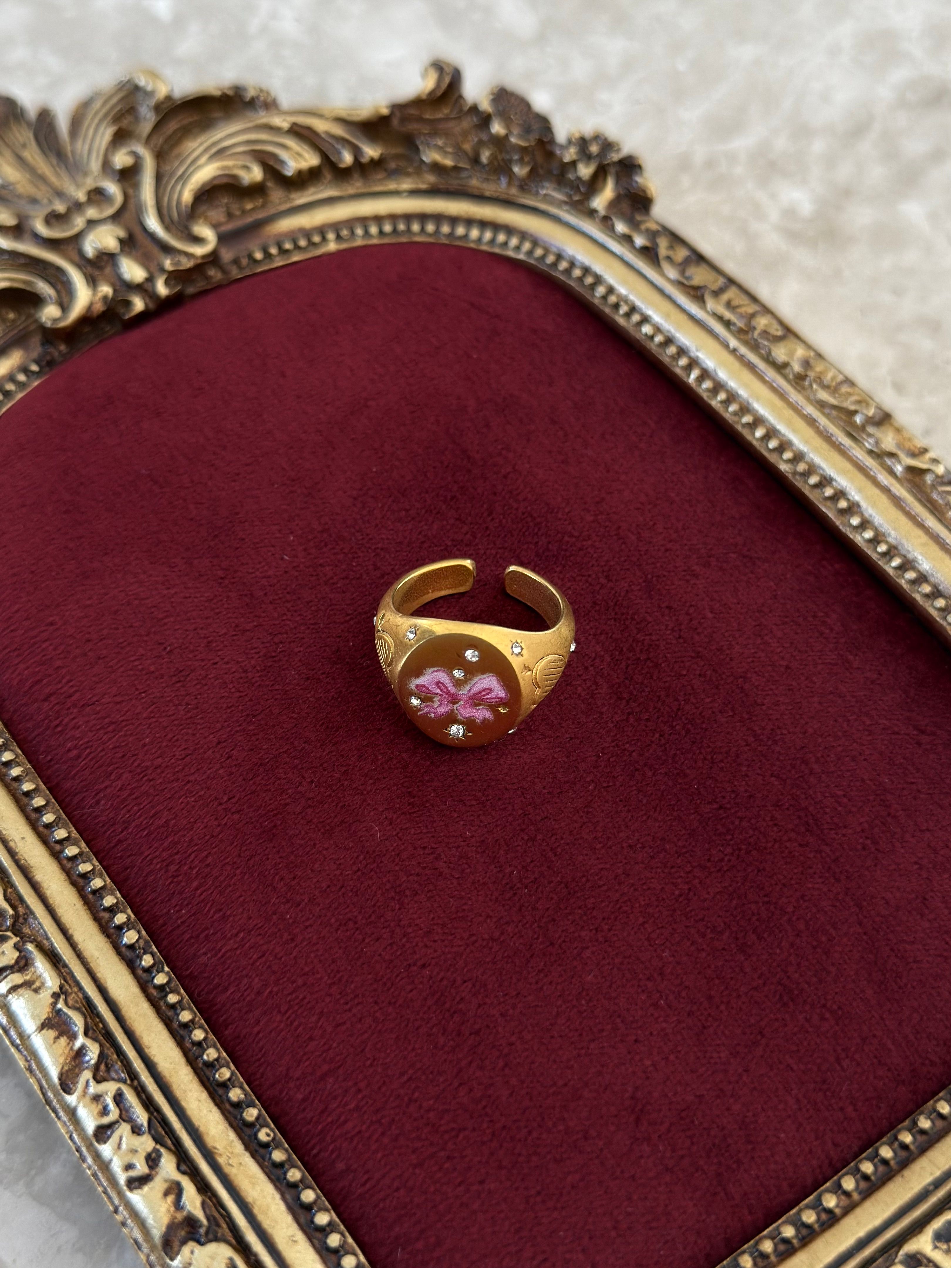 Vintage Gold Kurdele Yüzük