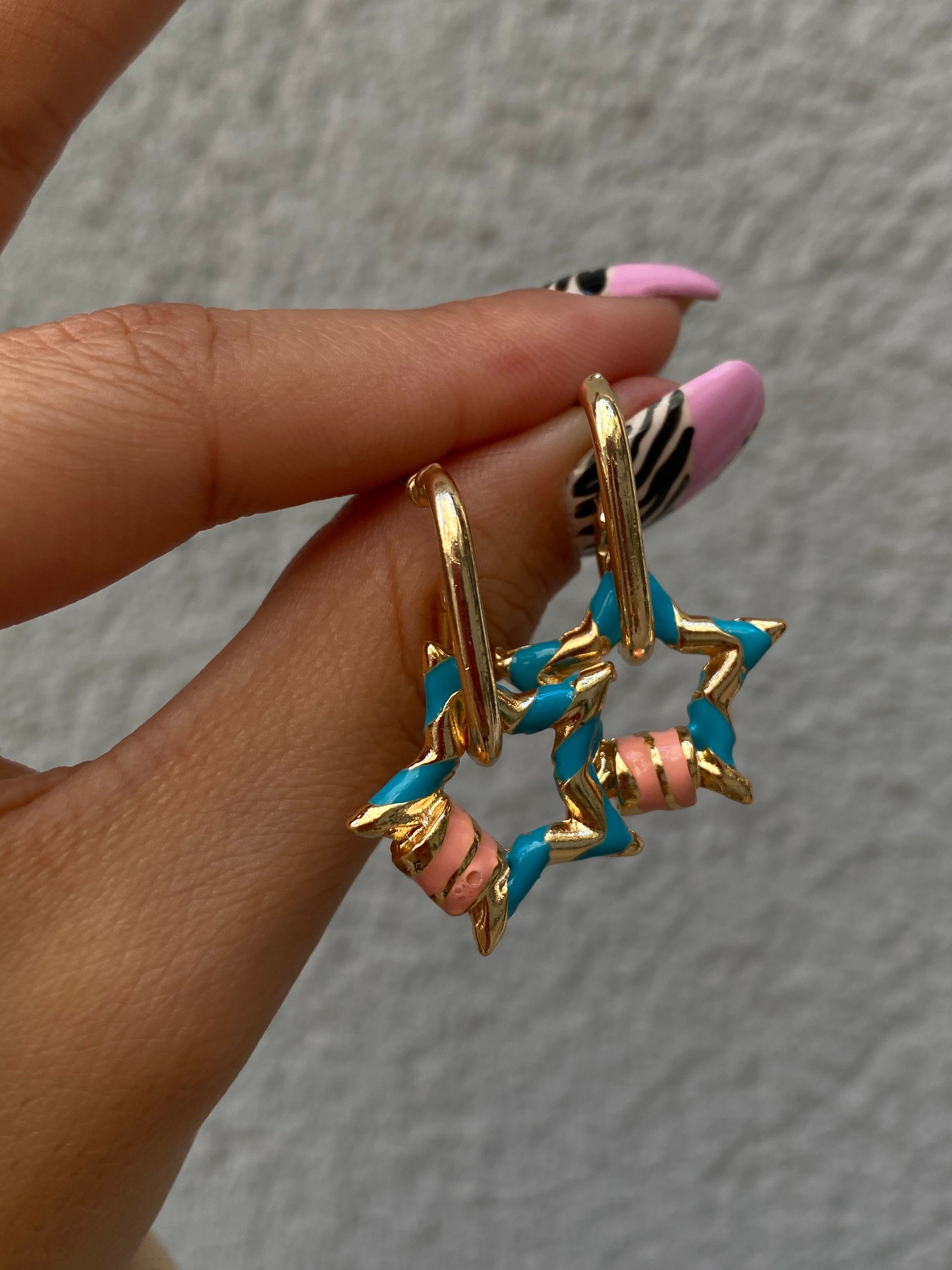 Colorful Star Earrings