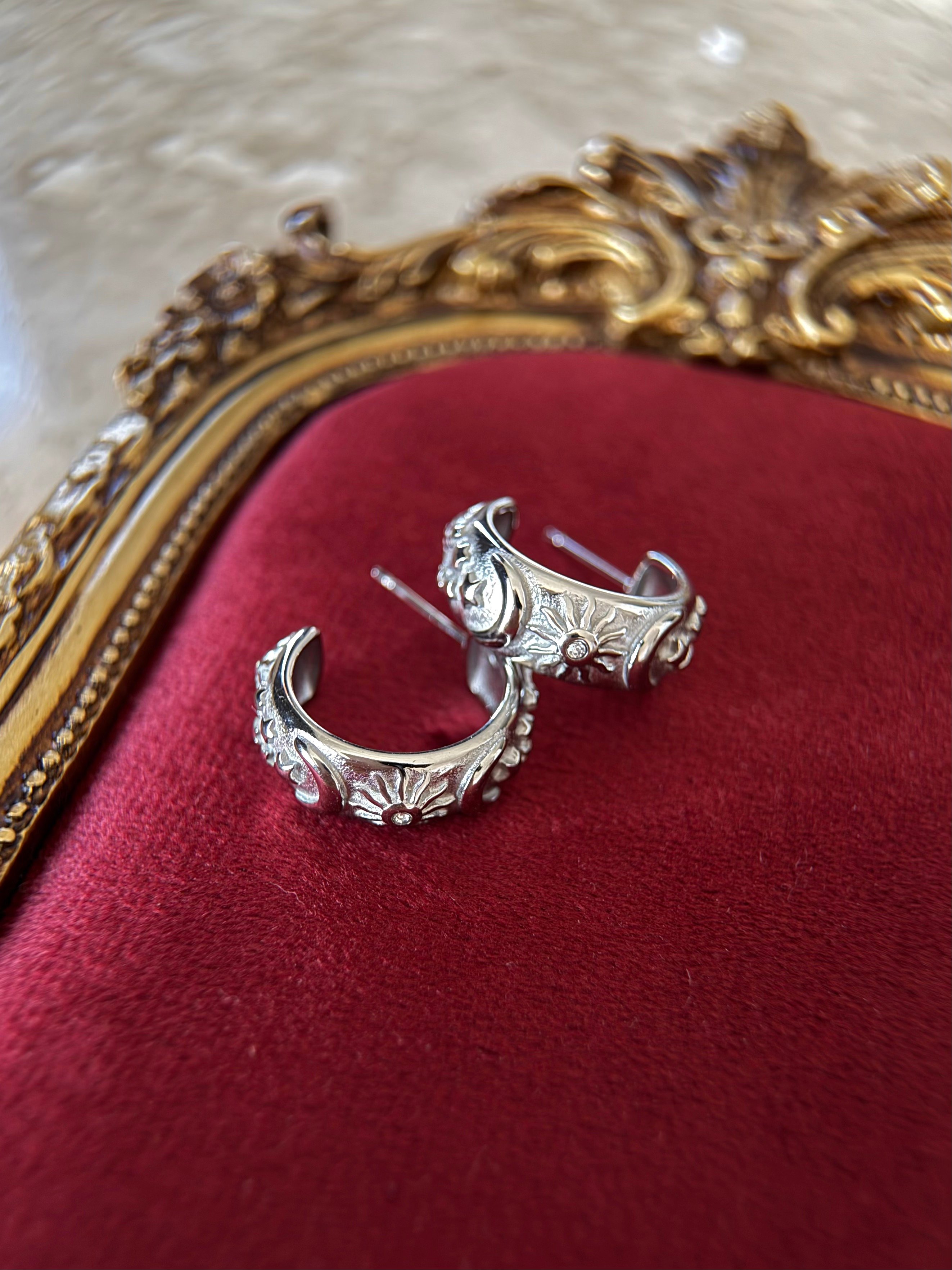 Çelik Silver Hilal Küpe