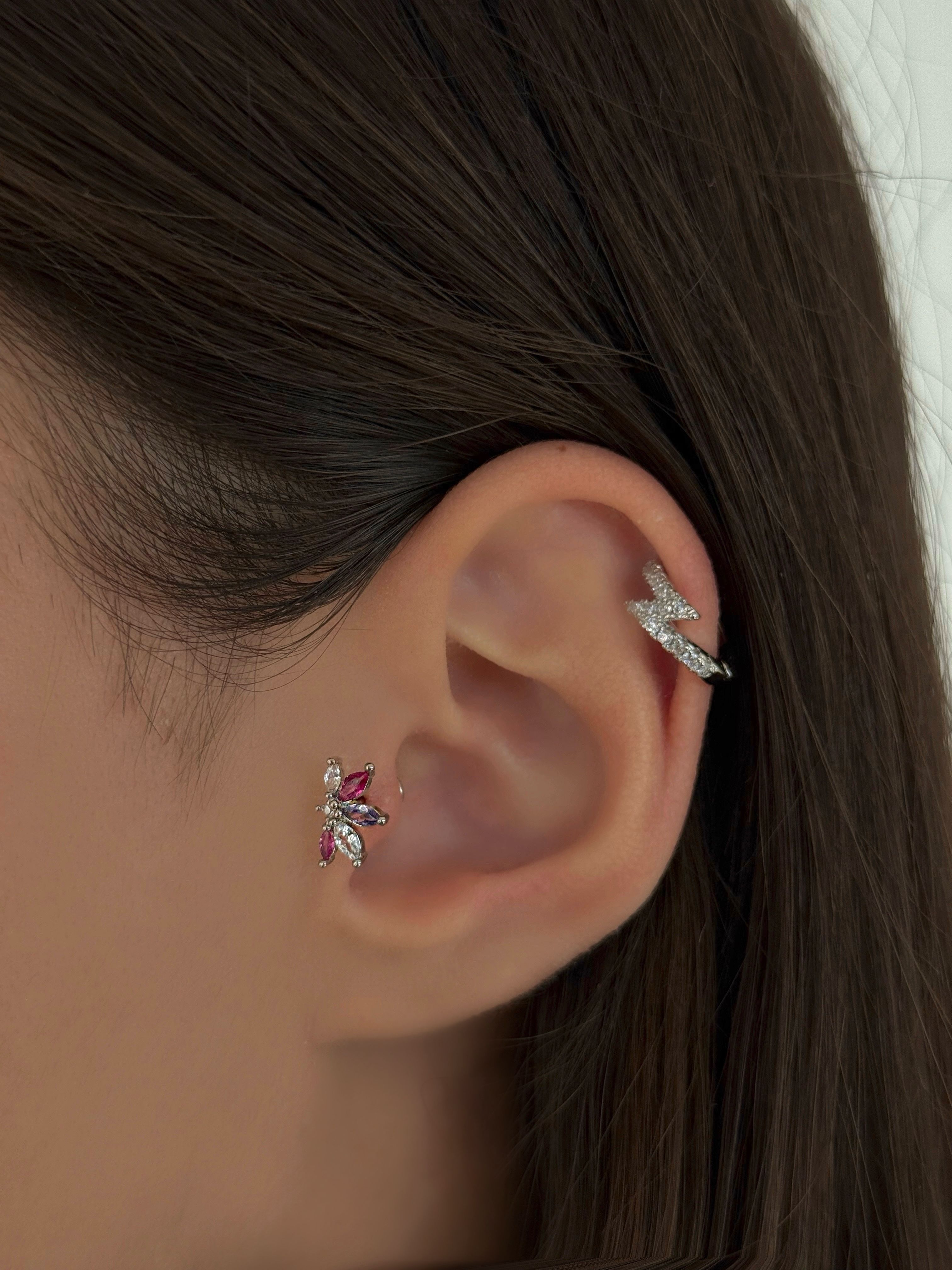 Cerrahi Çelik Silver Renkli Piercing