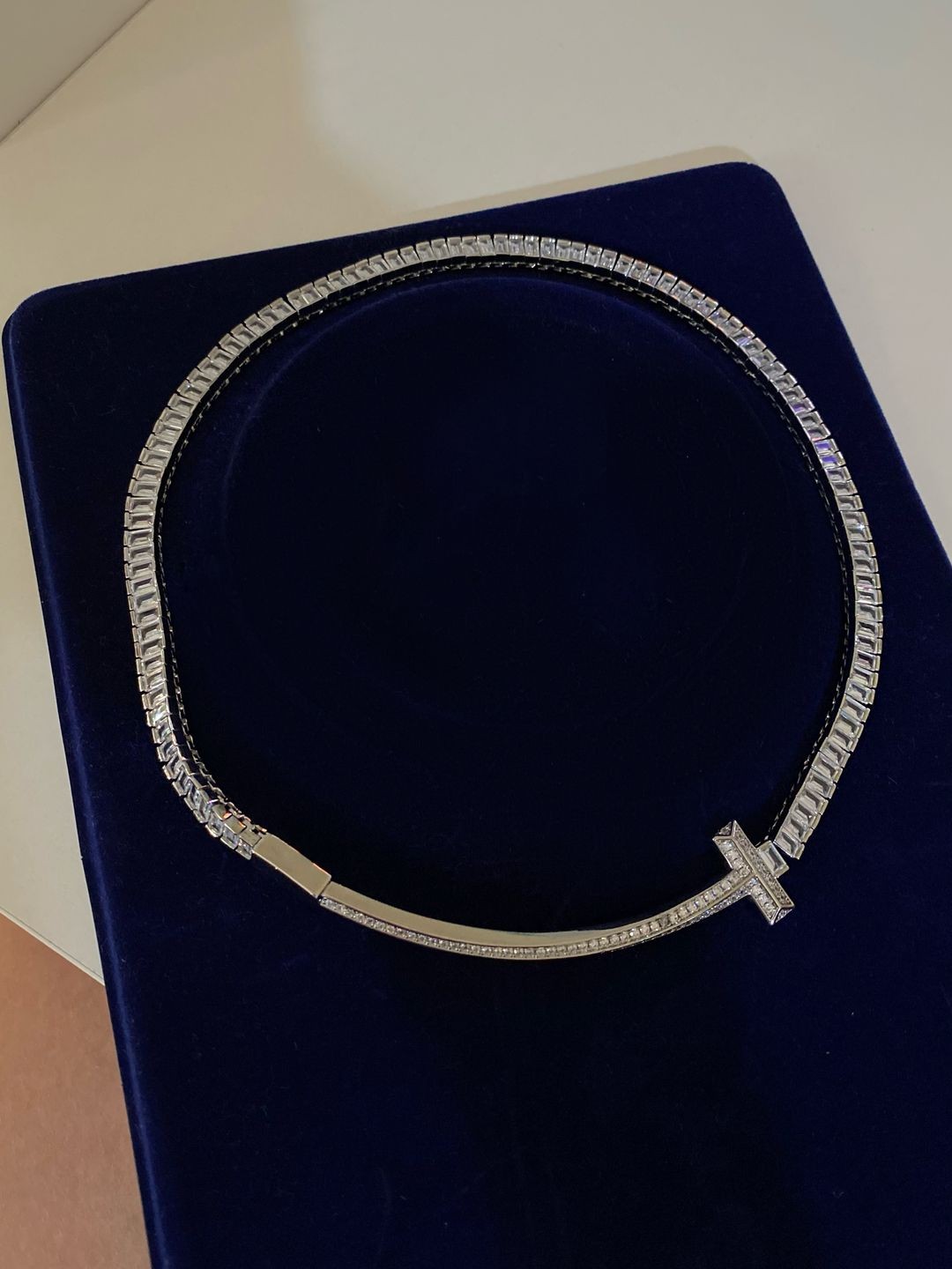 Vip Silver Baget Taşlı Kolye