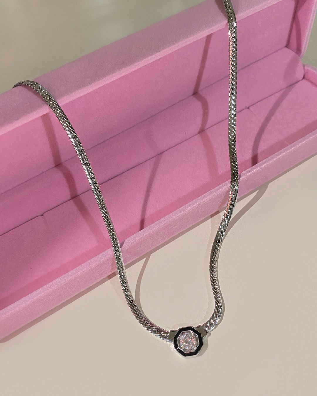 Silver Leyla Balıksırtı Kolye