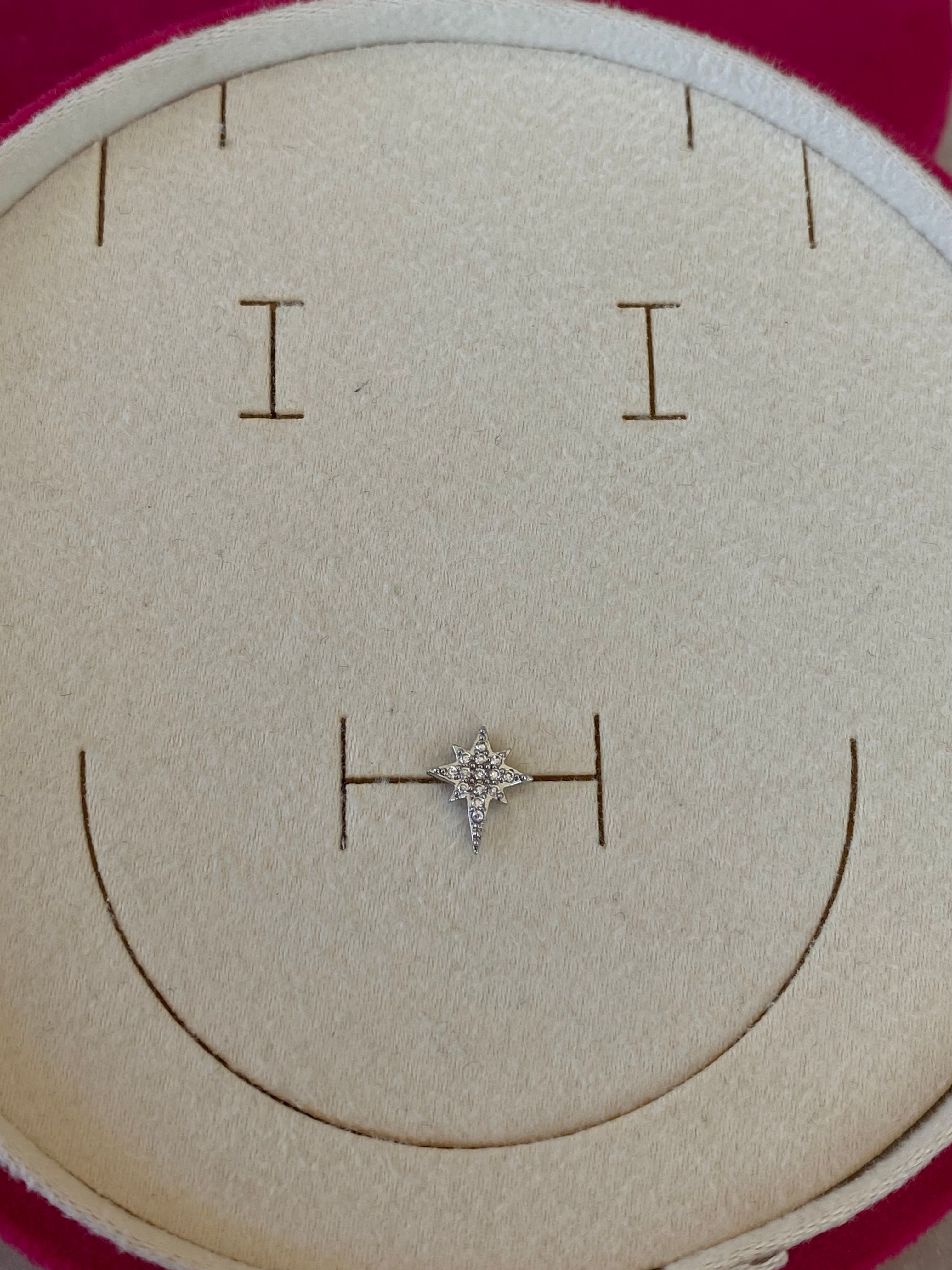 Cerrahi Çelik Silver Kutup Yıldızı Piercing
