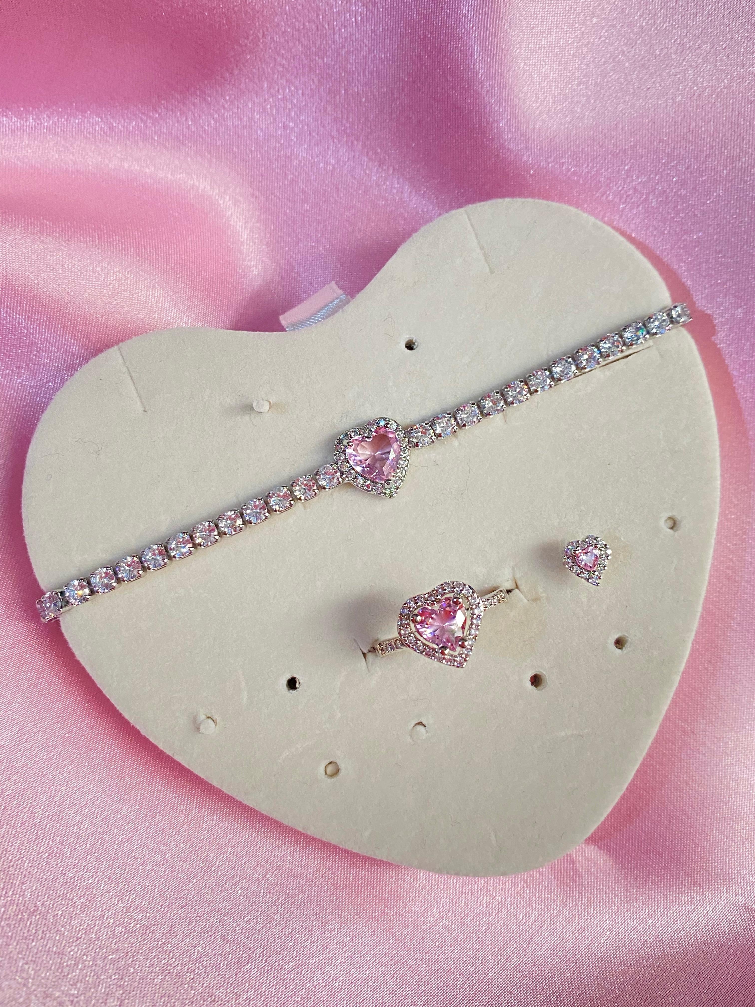 Swarovski Bileklik & Yüzük & Piercing Set
