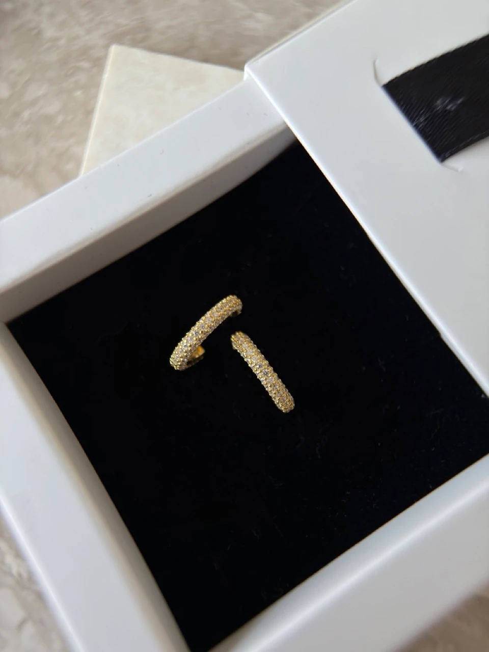 925 Ayar Gümüş Mini Taşlı Halka Küpe