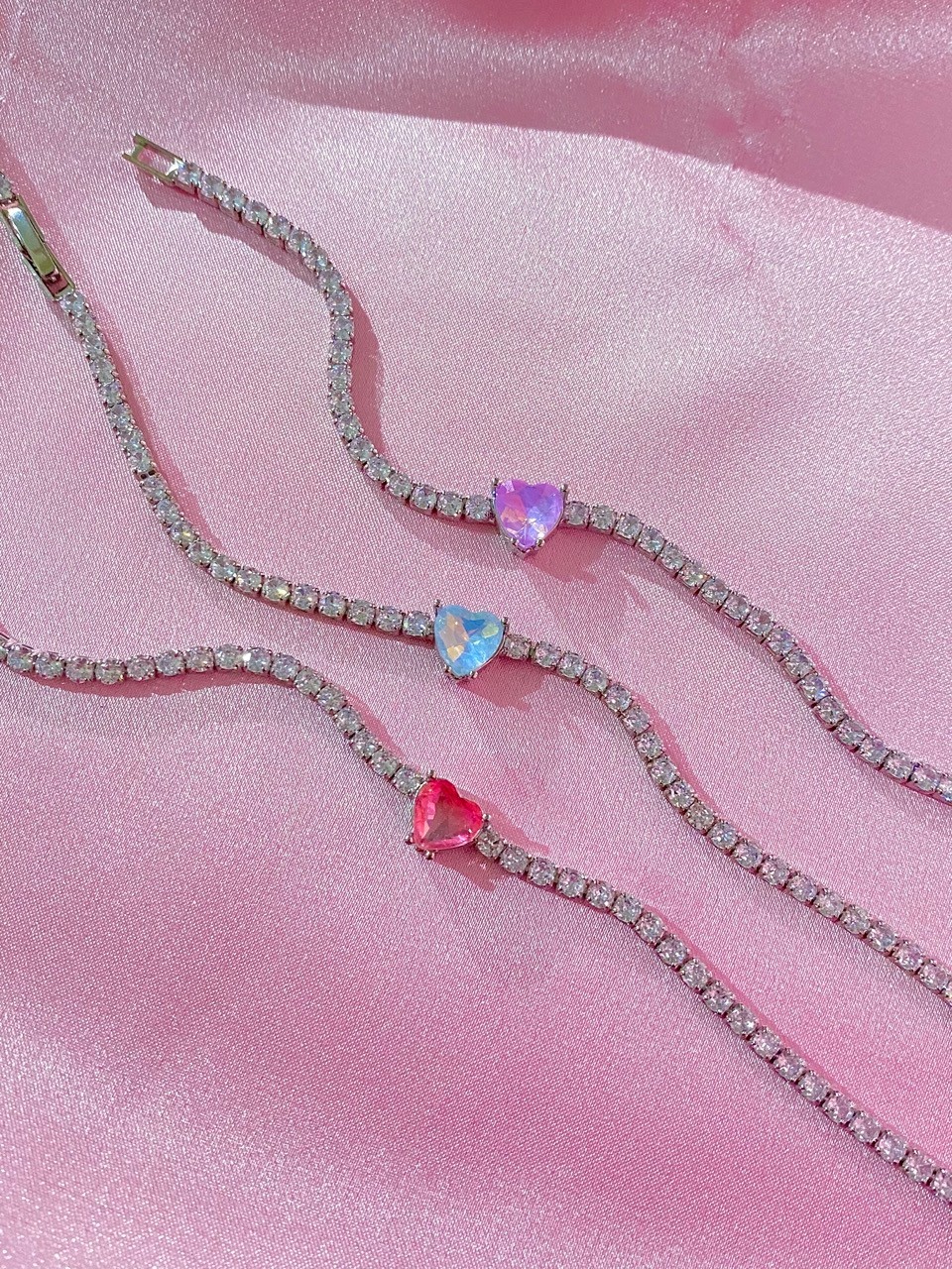 Swarovski Kalpli Bileklik