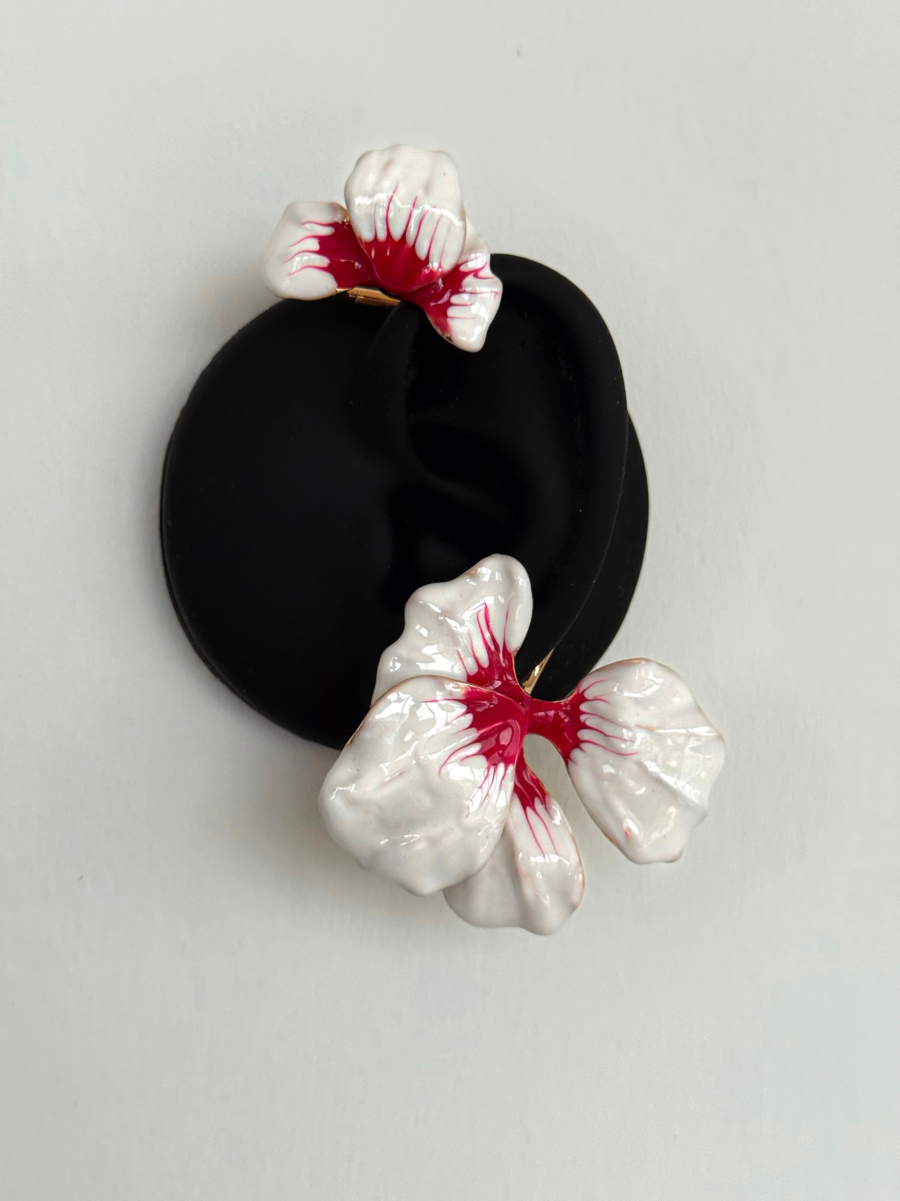 Çiçekli Tasarım Earcuff Küpe