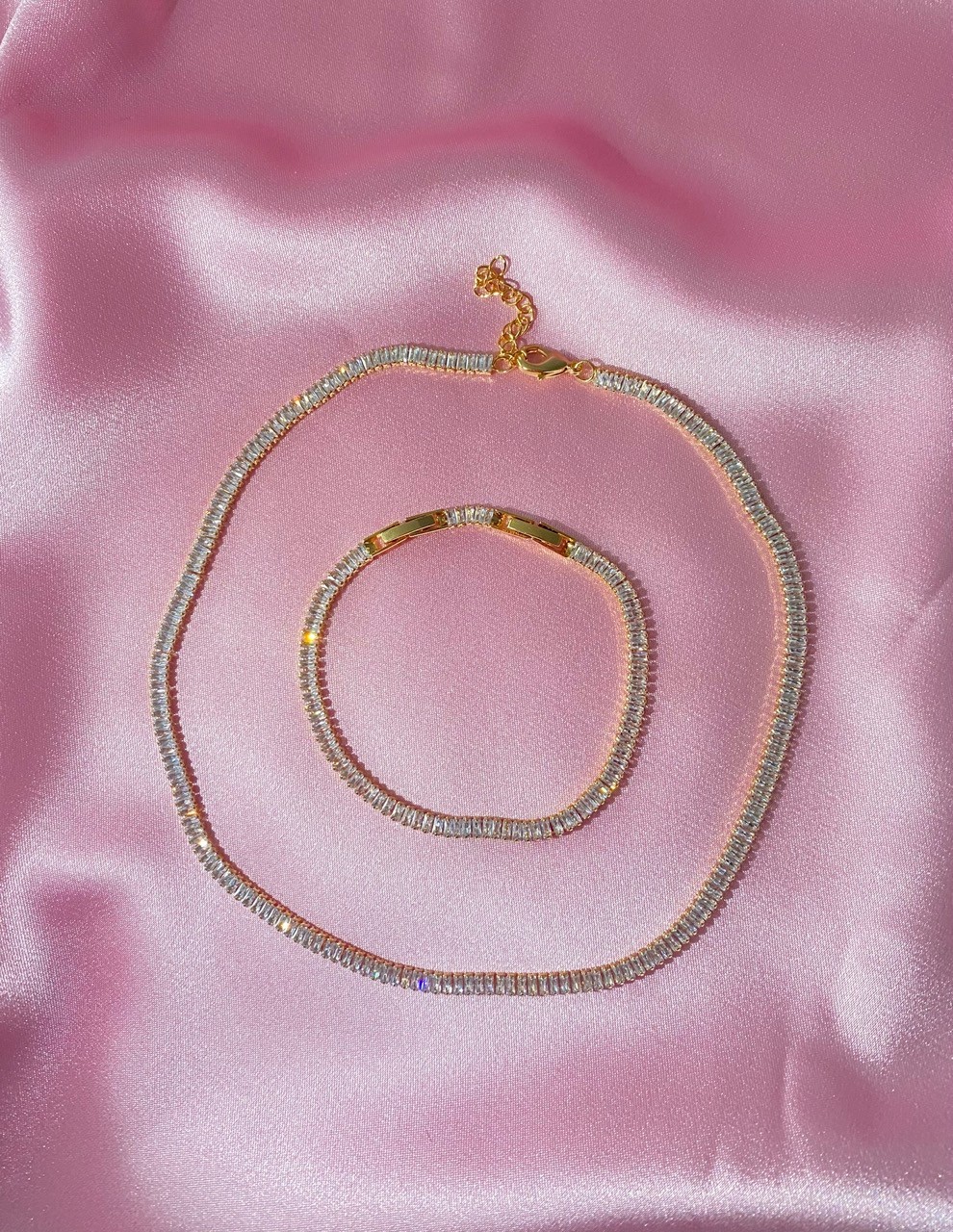 Baget Taşlı Choker Bileklik Set