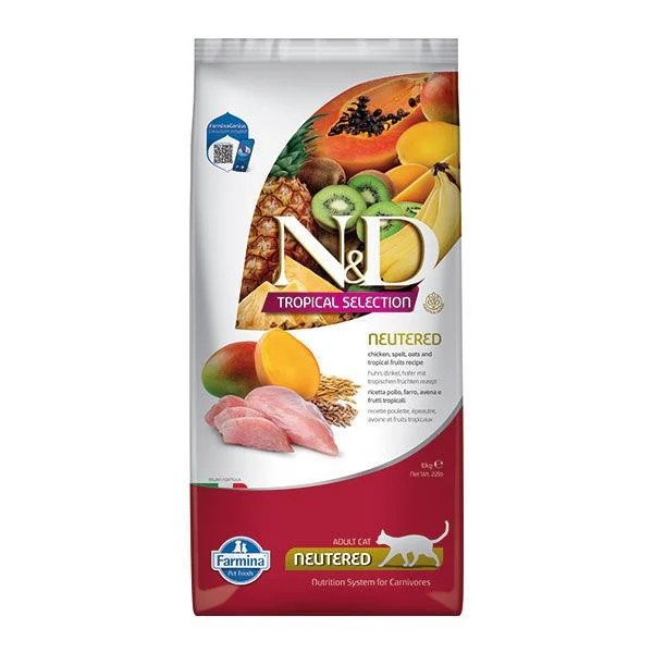 CAT TROPİCAL SELECTİON CHİCKEN NEUTERED 10 KG