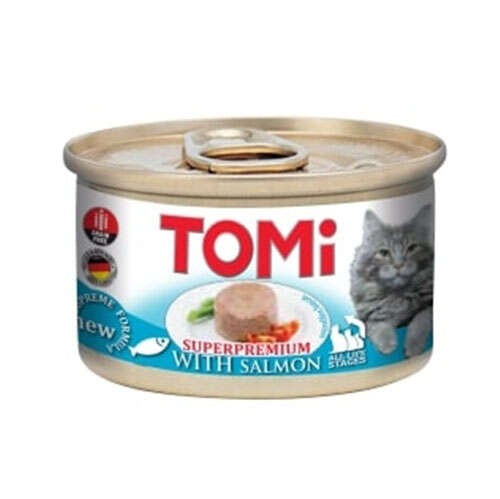 TOMİ KEDİ SOMONLU YAŞ MAMA 85 GR