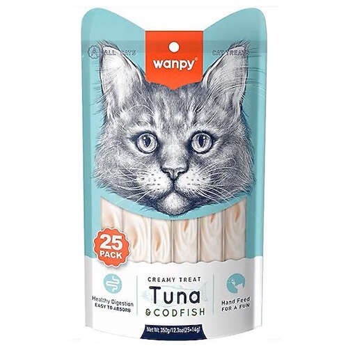 WANPY TON BALIKLI VE MORİNA KREMA KEDİ ÖDÜLÜ 25'Lİ
