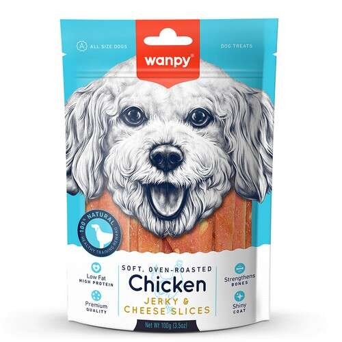 WANPY YUMUŞAK TAVUK PEYNİR DİLİMLERİ KÖPEK ÖDÜLÜ