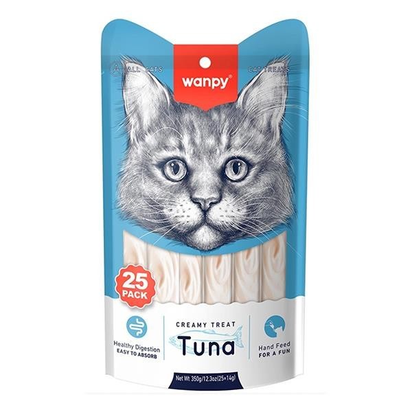 WANPY TON BALIKLI KREMA KEDİ ÖDÜLÜ 25Lİ