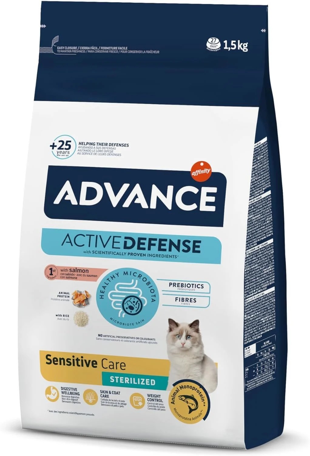 Advance Sensitive Somonlu Kısırlaştırılmış Yetişkin Kedi Maması 1,5kg