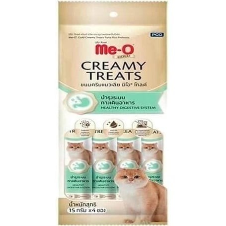 Me-O Gold Creamy Treats Ton Balıklı Ve Prebiyotikli Ek Besin ve Kedi Ödülü 60 Gr ( 4 x 15 Gr )