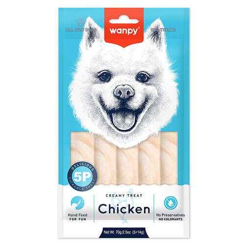 WANPY TAVUKLU KREMA KÖPEK ÖDÜLÜ 5'Lİ