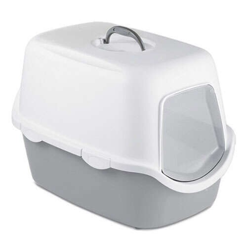 STEFAN PLAST BEYAZ GRİ KEDİ TUVALETİ
