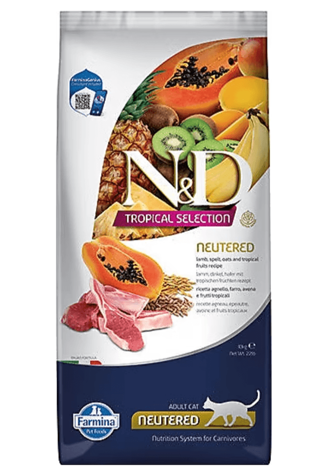 CAT TROPİCAL SELECTİON KUZU NEUTERED 10 KG