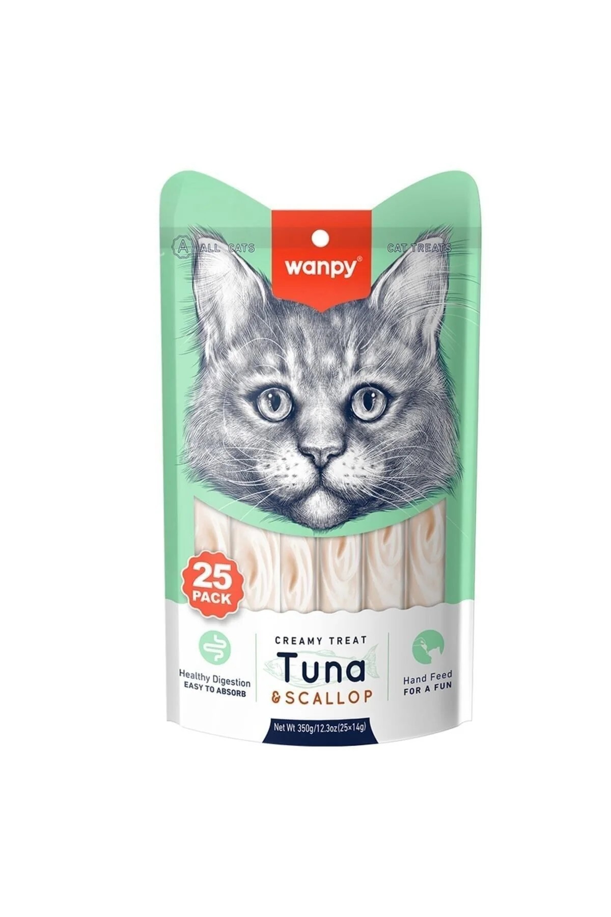 WANPY TON VE DENİZ TARAKLI KREMA KEDİ ÖDÜLÜ 25'Lİ