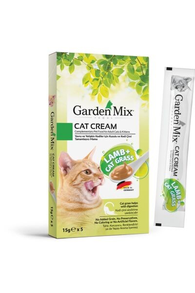 GARDENMİX KEDİ KREMASI KUZU VE KEDİ OTU