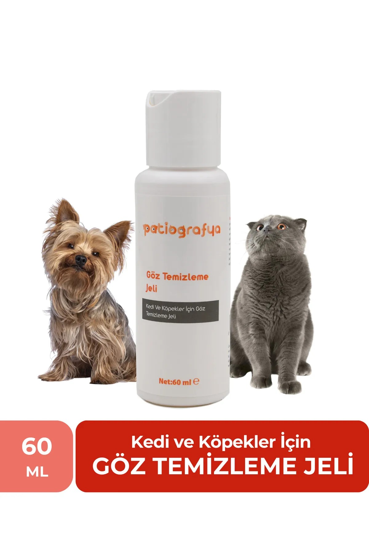 patiografya Kedi ve Köpek Göz Temizleme Jeli, Göz Sağlığı Enfeksiyonu Çapaklanma