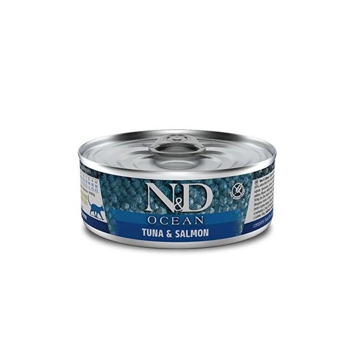 N&D Ton Balığı Somon Tahılsız Kedi Konservesi 70g