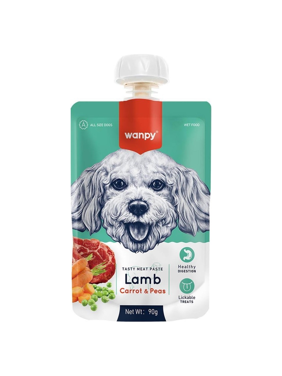 WANPY TAZE KUZULU VE HAVUÇLU KÖPEK ET EZMESİ 90GR