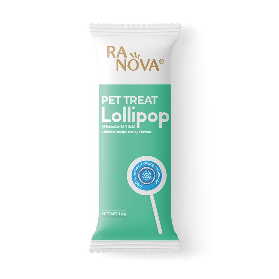 RANOVA KEDİLER İÇİN TEKLİ LOLİPOP CHİCKEN BARLEY GRASS FLAVOR