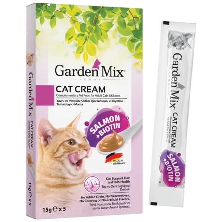 GARDENMİX KEDİ KREMASI SOMON VE BİOTİN