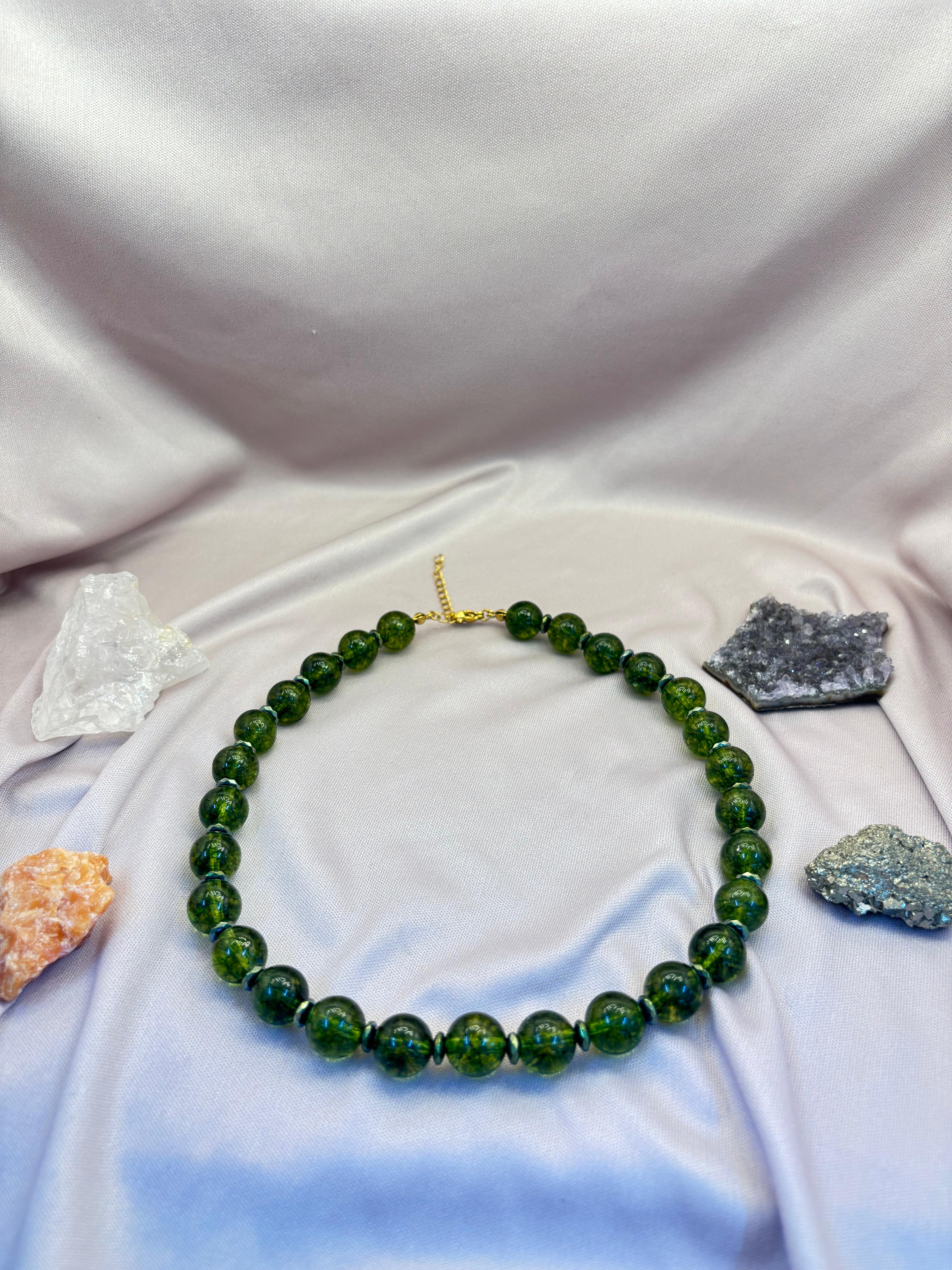 12 mm Zebercet (Peridot) Kolye 