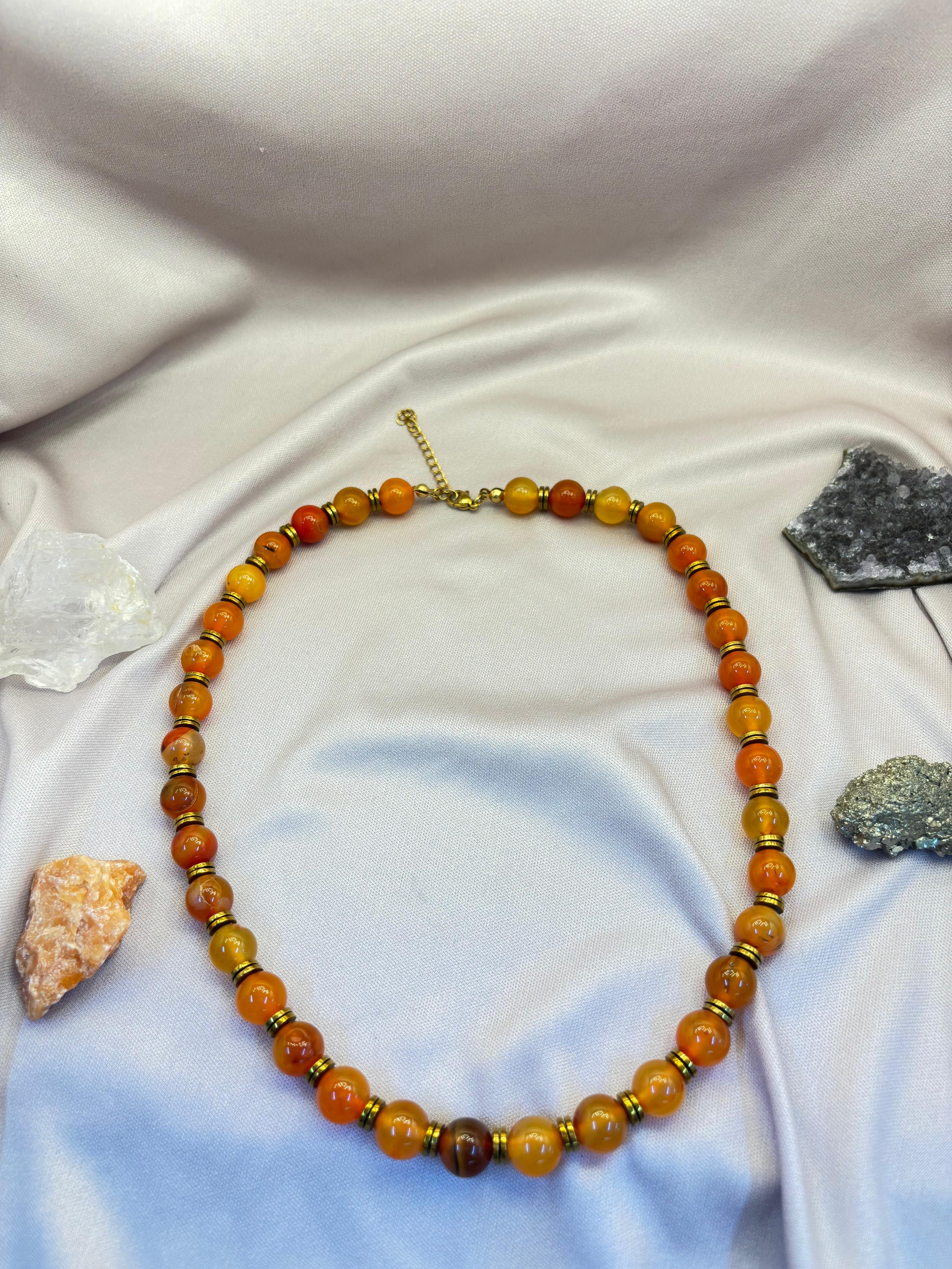 10 mm Akik Taşı Kolye