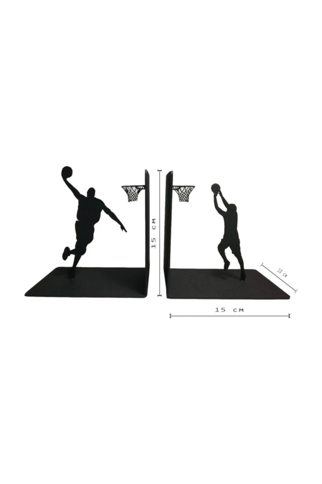 Basketbol Figürlü Kitap Desteği - Kitap Tutucu - Metal Dekoratif