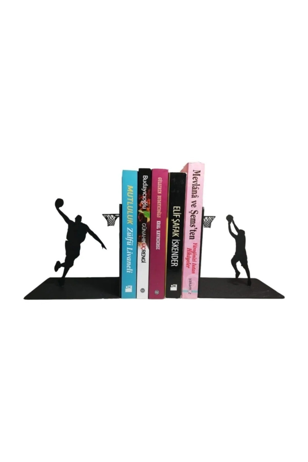 Basketbol Figürlü Kitap Desteği - Kitap Tutucu - Metal Dekoratif
