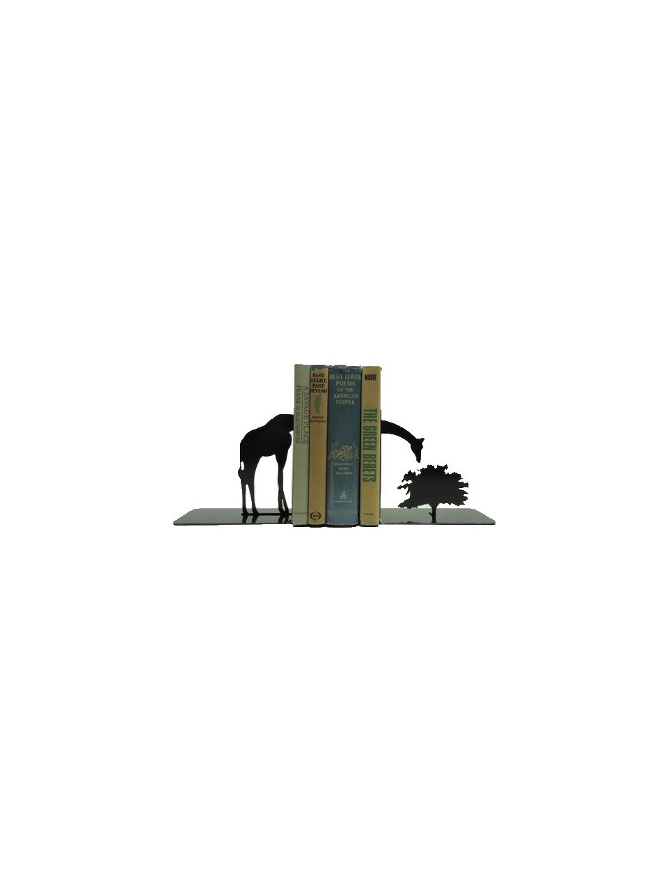 Zürafa Desenli Kitap Desteği Ev Ve Ofis Dekoratif Estetik Kitap Tutucu 2'li Set