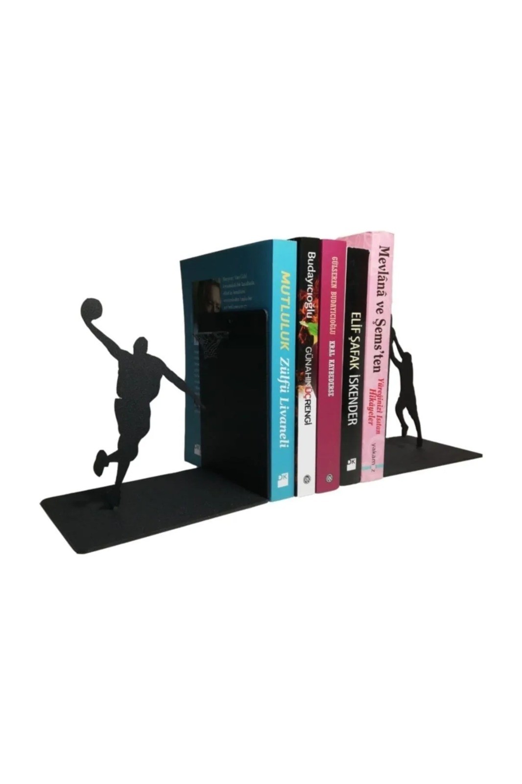 Basketbol Figürlü Kitap Desteği - Kitap Tutucu - Metal Dekoratif