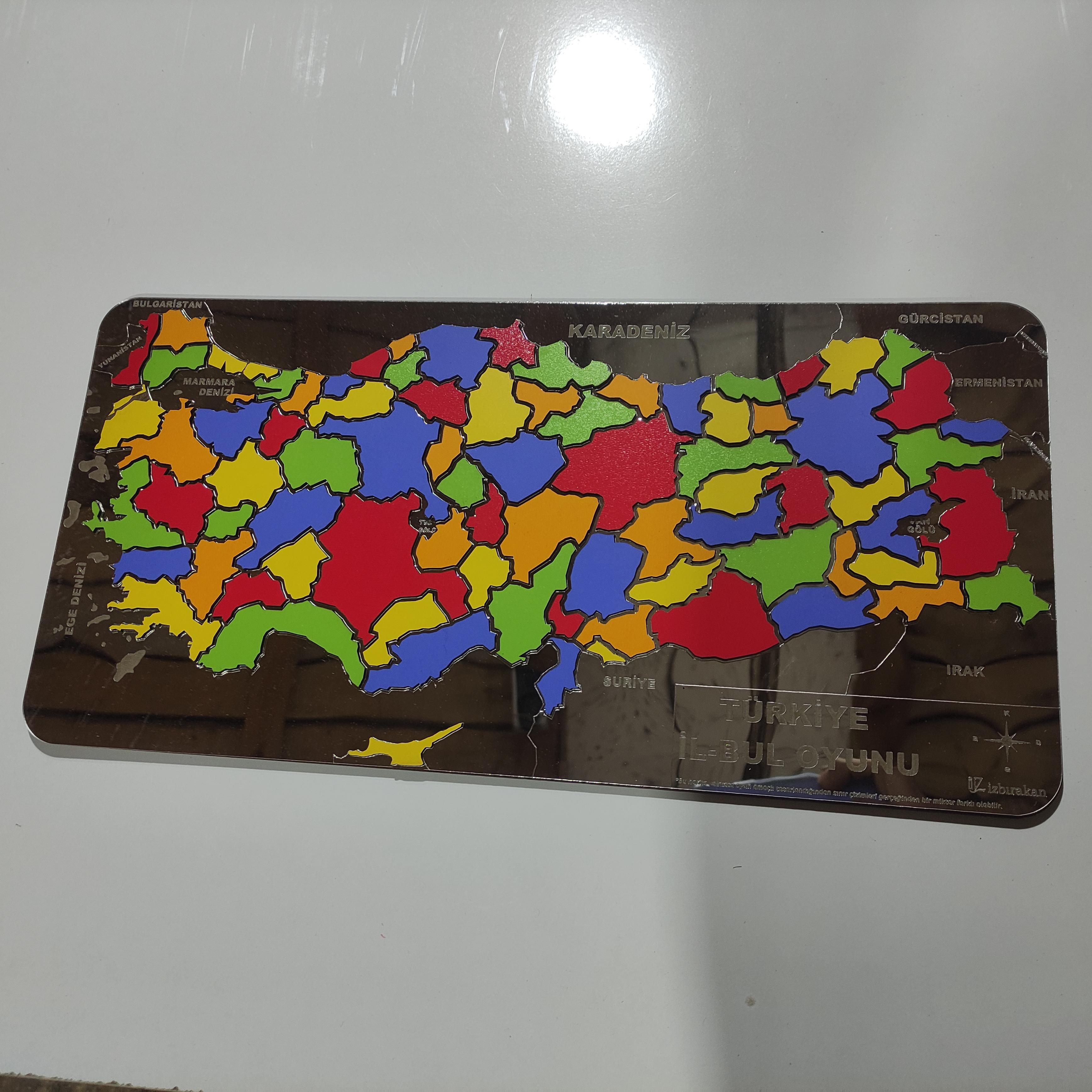 Türkiye Bil-Bul Puzzle Yapboz Oyunu 