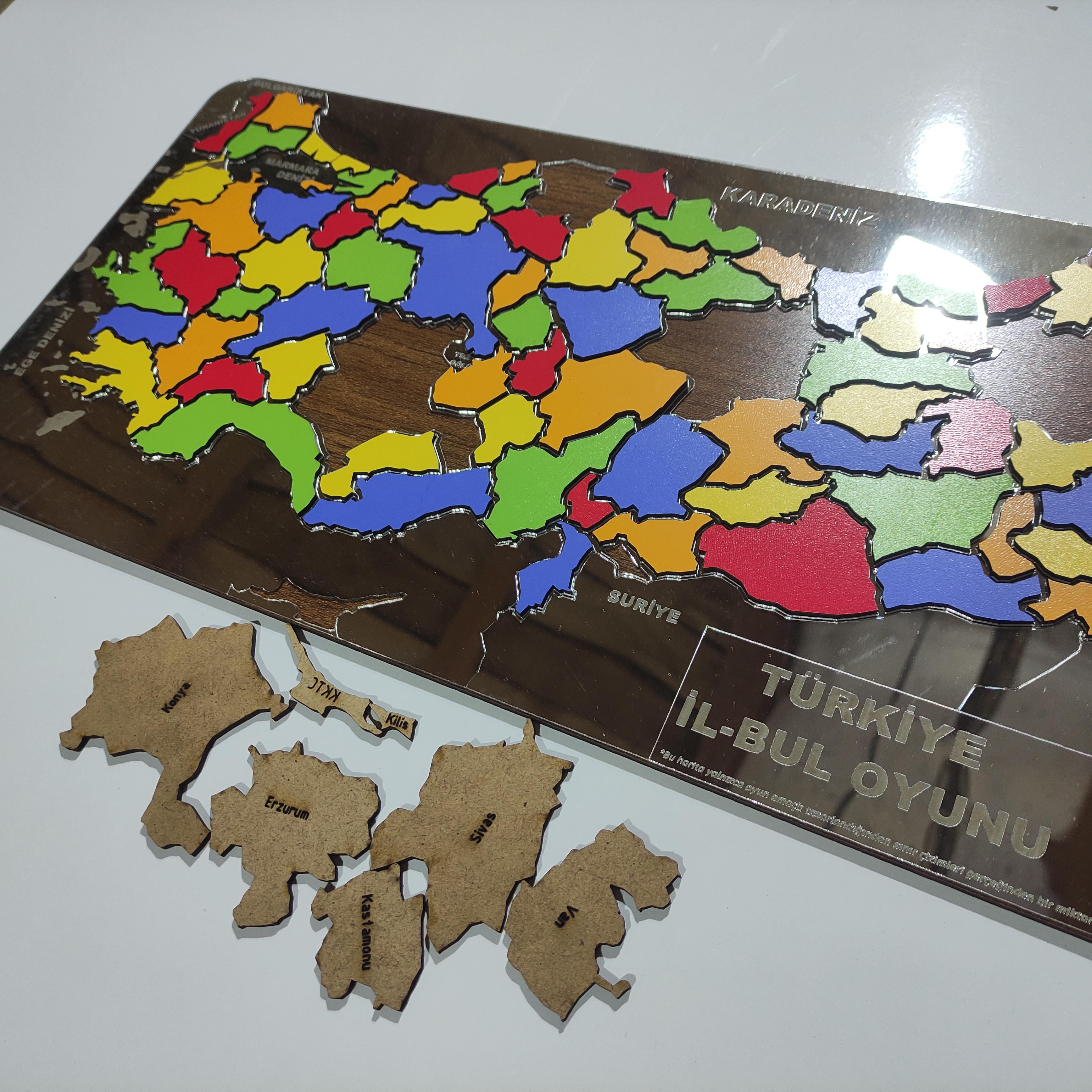 Türkiye Bil-Bul Puzzle Yapboz Oyunu 