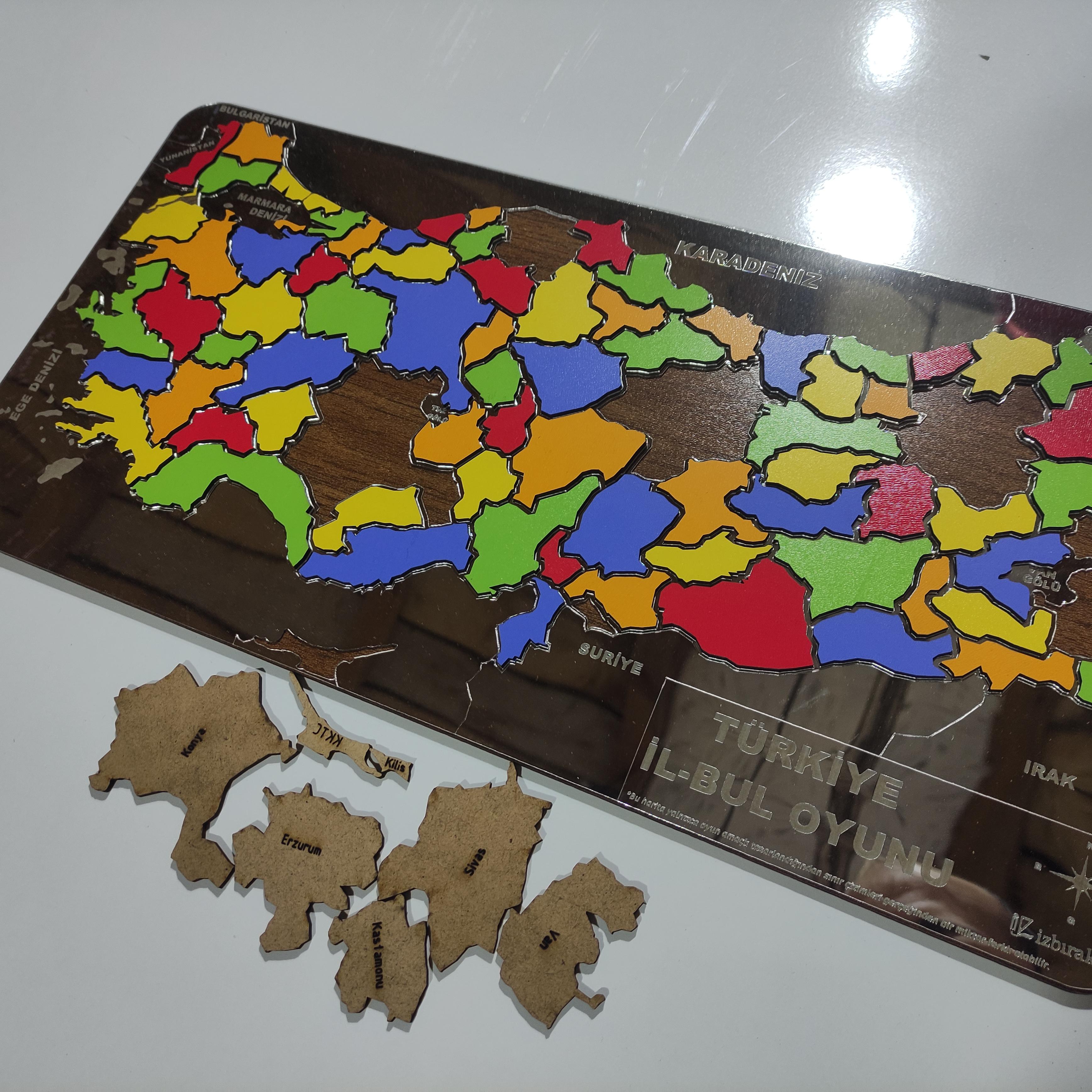 Türkiye Bil-Bul Puzzle Yapboz Oyunu 