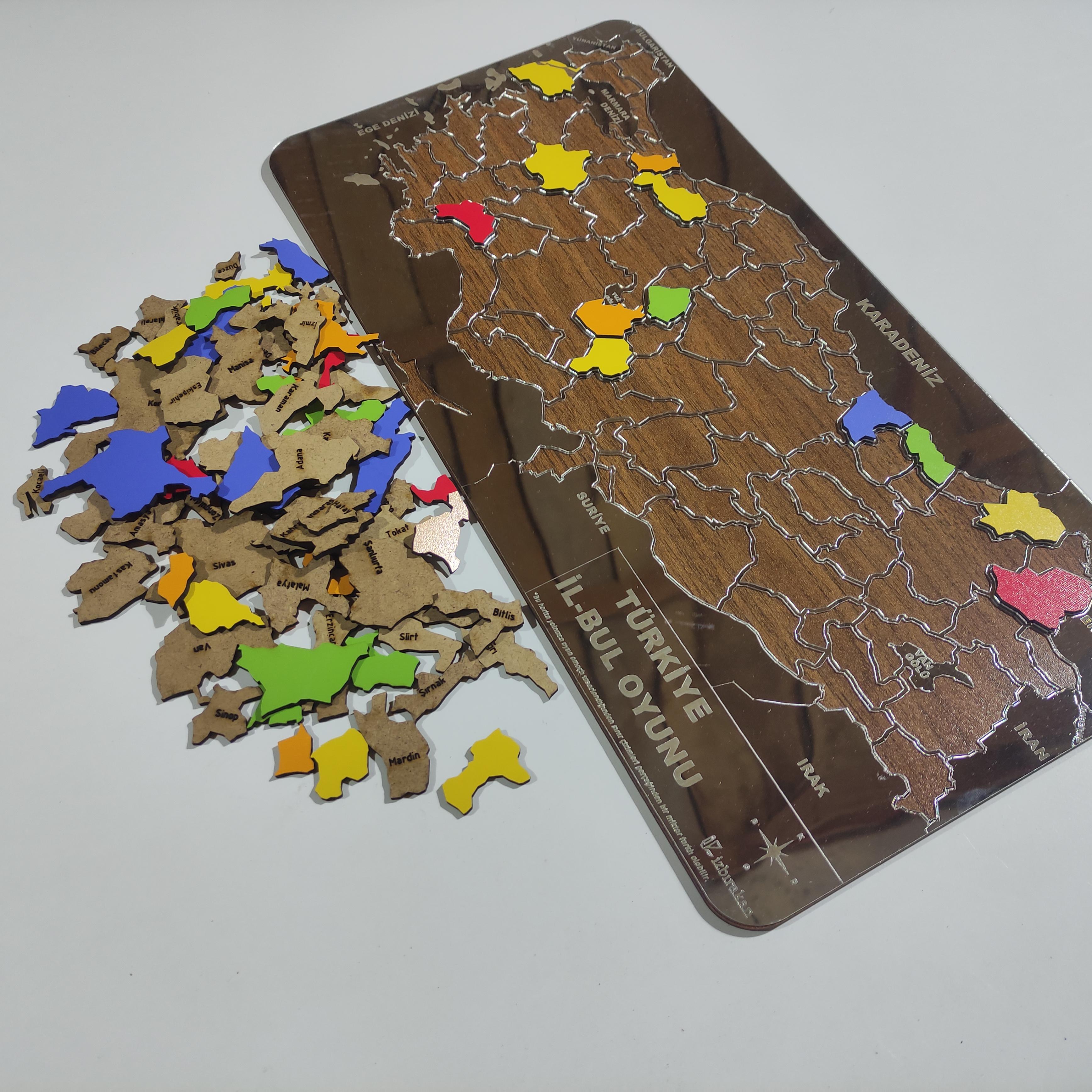 Türkiye Bil-Bul Puzzle Yapboz Oyunu 