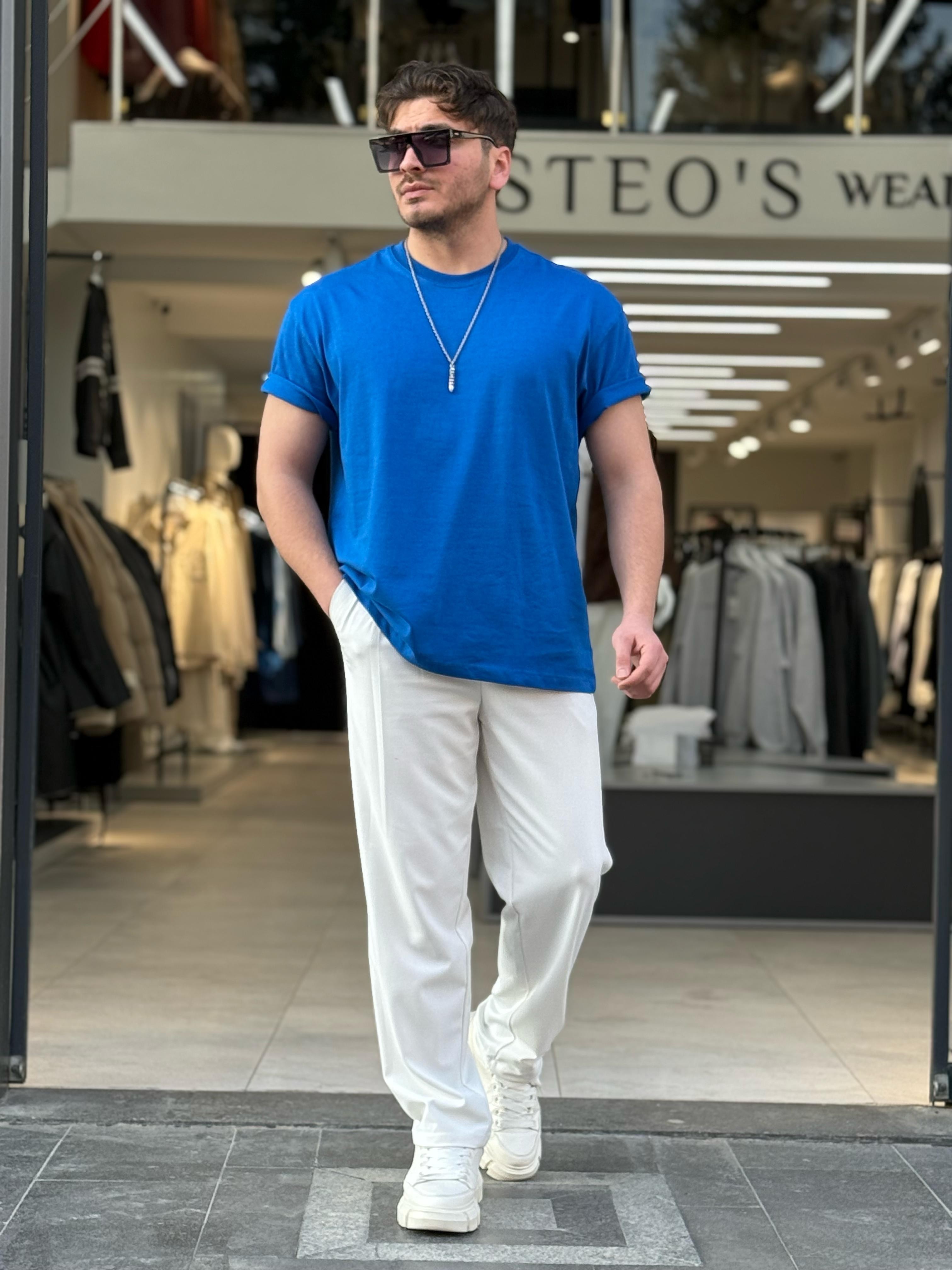 Oversize Tshirt - Mavi