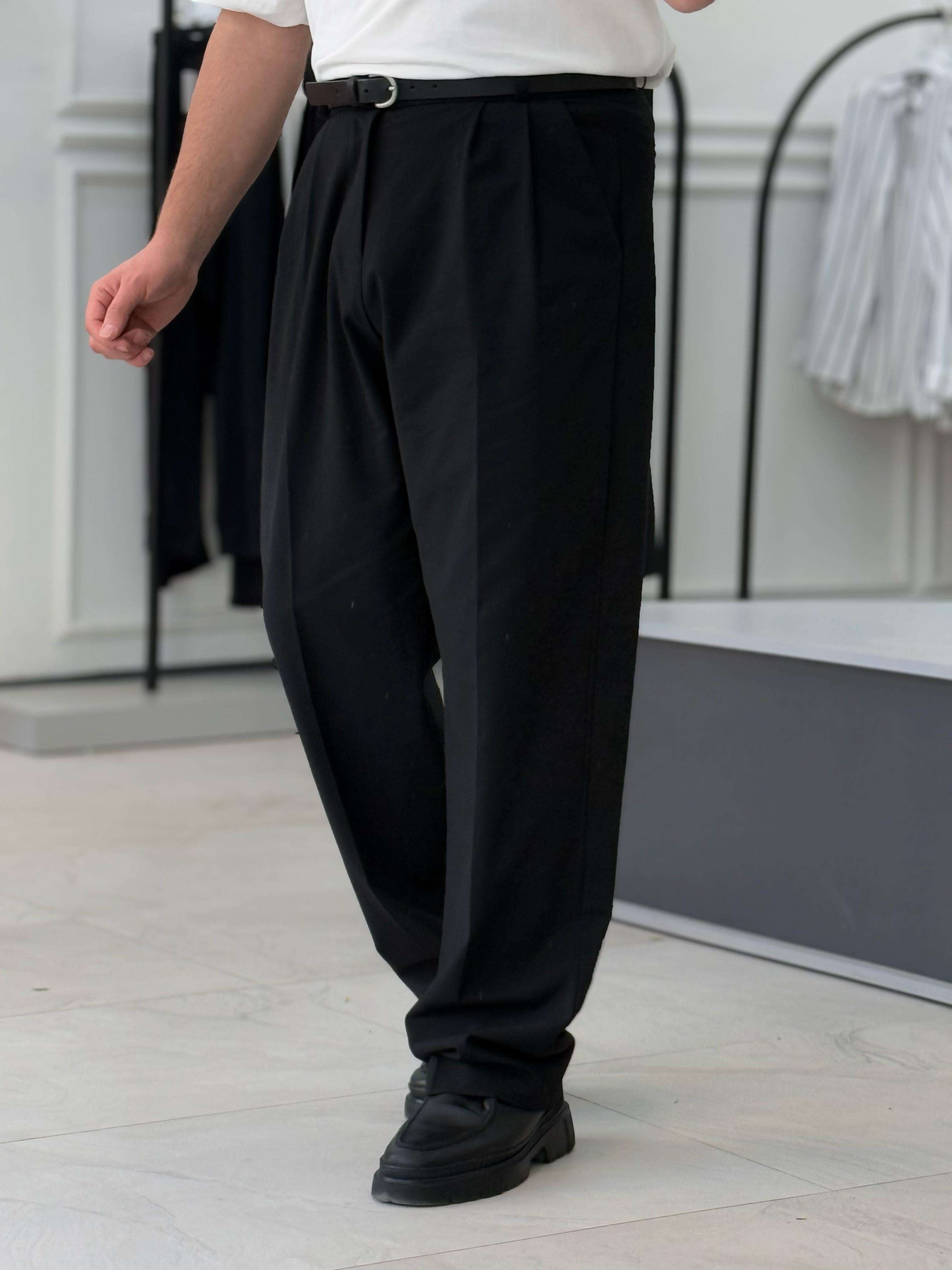 Pileli Baggy Pantolon