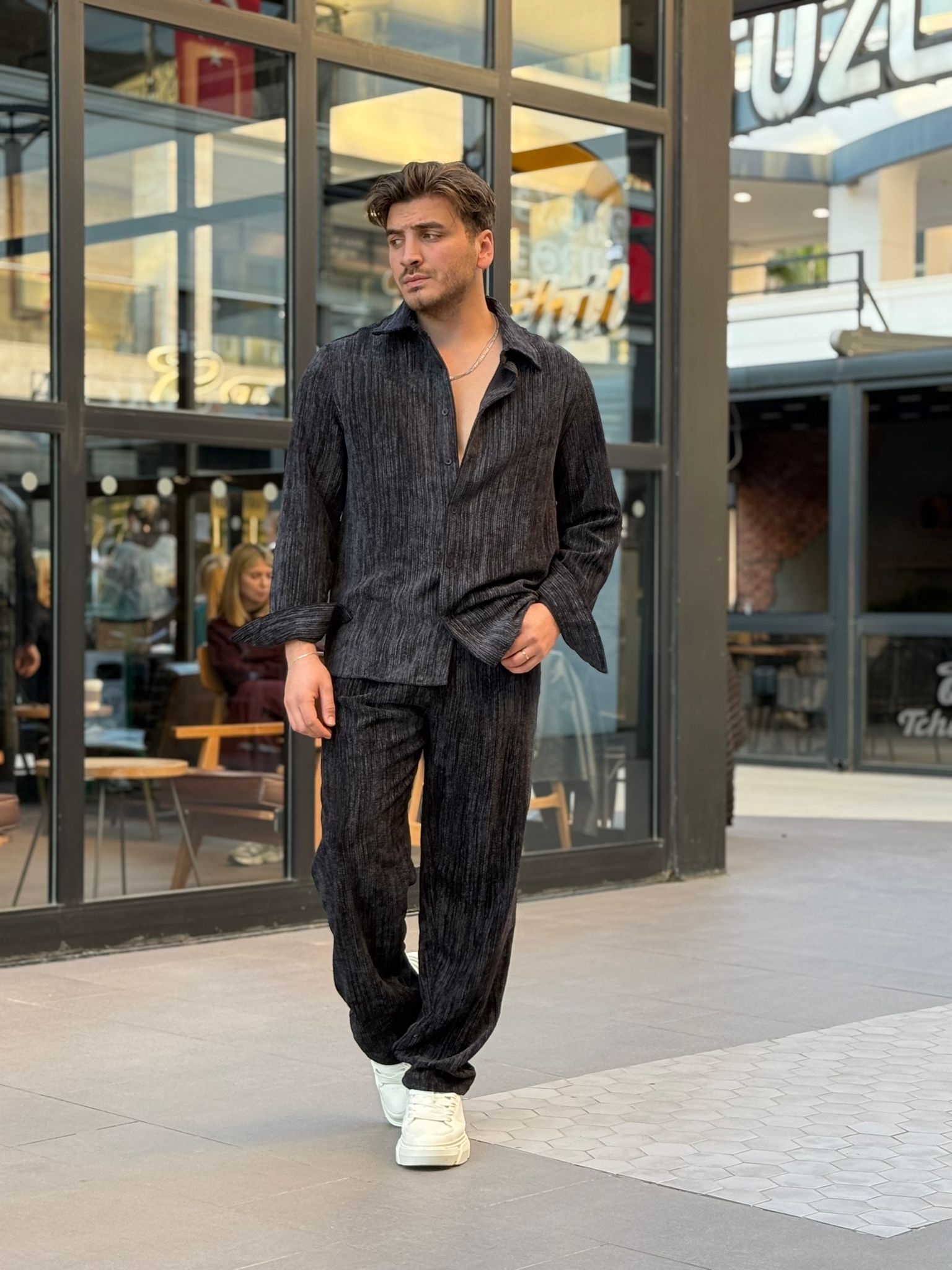 Kadife Takım - Siyah