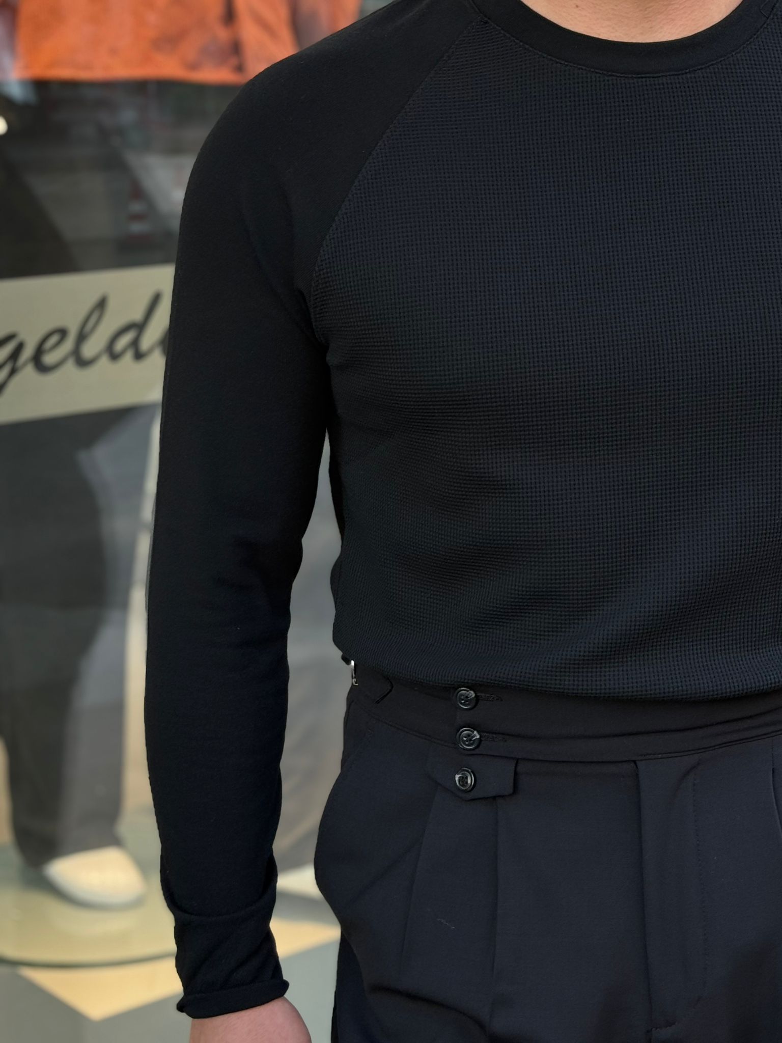 Kol Çizgili Sweatshirt