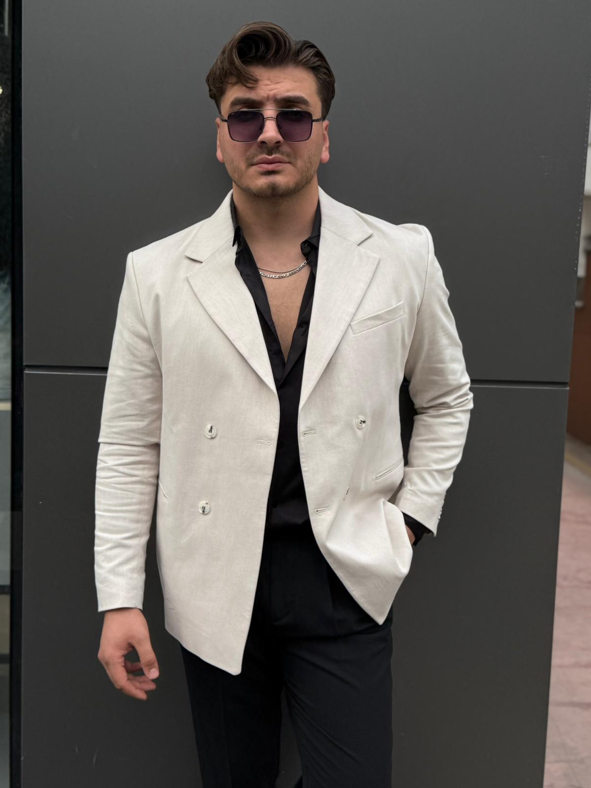 Keten Kumaş Ceket