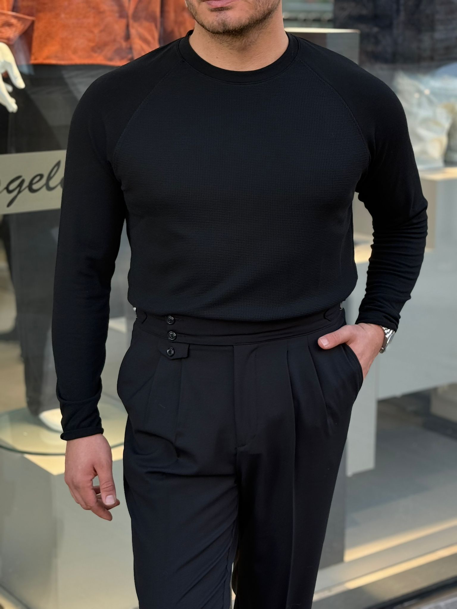 Kol Çizgili Sweatshirt