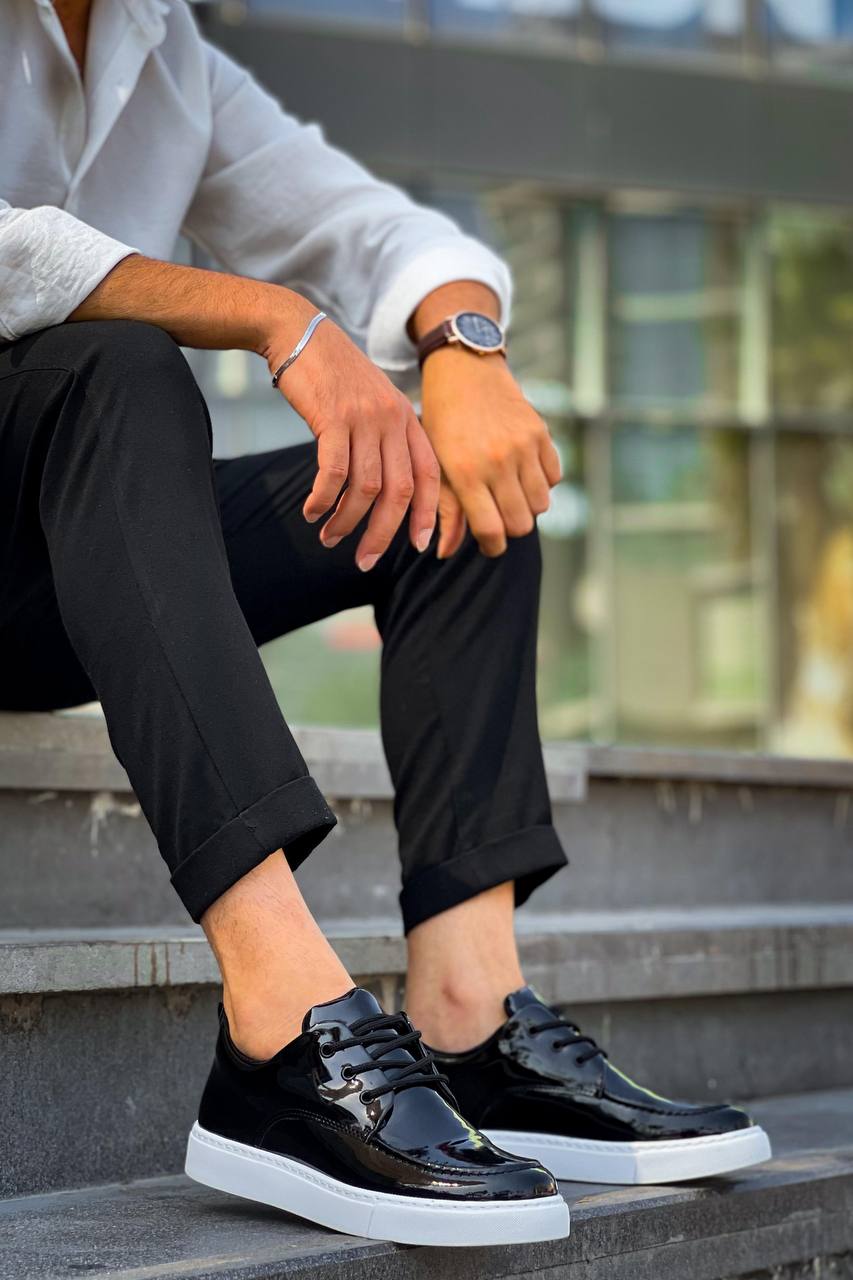 KB-X5 Kuback Siyah Rugan Günlük Erkek Ayakkabı